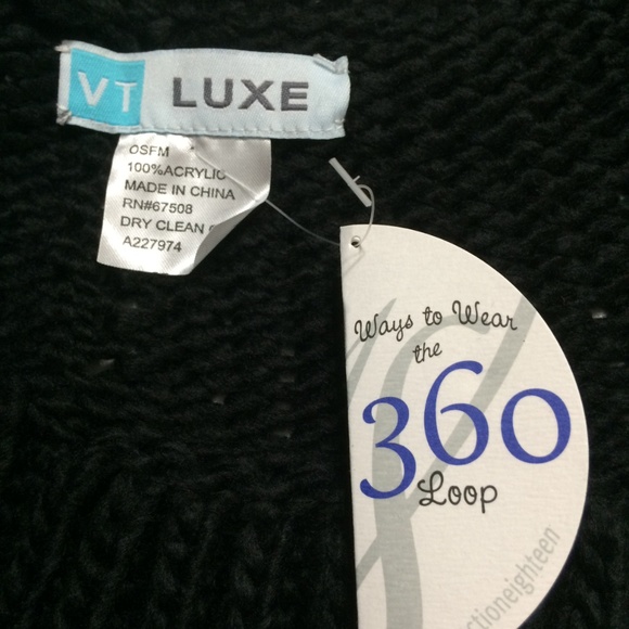 VT Luxe Chunky Convertible Loop Scarf Vest Gray - Picture 7 of 7